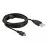 Kabel USB 2.0 A wtyk - USB 2.0 mini-B wtyk 3m czarny Delock 82311