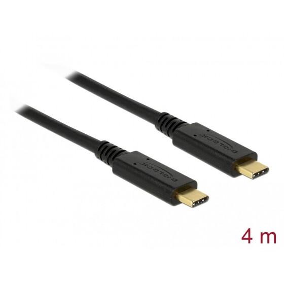 Kabel USB 2.0 typ C - typ C 4m PD 5A Delock 85206