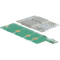 Konwerter SATA / USB 3.1 typ B wtyk żeński - gniazdo M.2 / mSATA Delock 62732