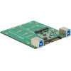 Konwerter SATA / USB 3.1 typ B wtyk żeński - gniazdo M.2 / mSATA Delock 62732