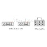 Kabel rozdzielacz zasilania 2xMolex - 1xPCI Express 6PIN