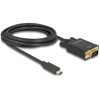 Kabel USB-C na VGA 3m czarny Delock 85263