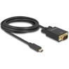 Kabel USB-C na VGA 3m czarny Delock 85263