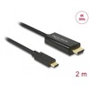 Kabel USB-C na HDMI 4K 30Hz 2m czarny Delock 85259
