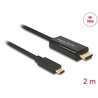 Kabel USB-C na HDMI 4K 30Hz 2m czarny Delock 85259
