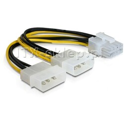 Kabel rozdzielacz zasilania 2xMolex - 1xPCI Express 8PIN