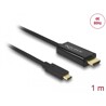 Kabel USB-C na HDMI 4K 60Hz 1m czarny Delock 85290
