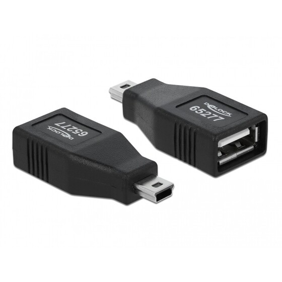 Adapter USB 2.0-A gniazdo - USB-mini wtyk Delock 65277