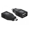 Adapter USB 2.0-A gniazdo - USB-mini wtyk Delock 65277