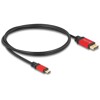 Kabel USB-C do DisplayPort - DP Alt Mode 8K 30Hz z funkcją HDR 1m czerwony Delock 80092
