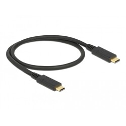 Kabel USB 3.1 10Gbps typ C - typ C 50cm PD 5A Delock 85529