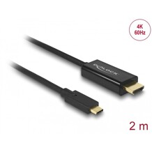Kabel USB-C na HDMI 4K 60Hz 2m czarny Delock 85291