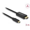 Kabel USB-C na HDMI 4K 60Hz 3m czarny Delock 85292