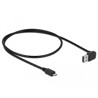 Przewód USB 2.0 typ A na USB 2.0 typ micro-B kątowy w górę / w dół 50cm Delock 85203