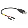 Kabel zasilający rozdzielacz USB typ A do 2x pin wtyk męski 10cm Delock 85400