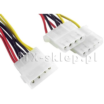 Kabel rozdzielacz zasilania Molex - 2xMolex