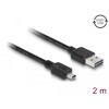 Przewód USB 2.0 typ A na USB 2.0 typ mini-B 2m czarny Delock 85554