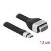 Płaski kabel wstążkowy FPC z USB-C do VGA - DP Alt Mode 13cm Delock 86730