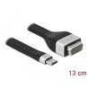Płaski kabel wstążkowy FPC z USB-C do VGA - DP Alt Mode 13cm Delock 86730