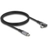 Kabel USB 40Gbps kątowy w lewo / w prawo USB PD 3.1 240W 1m Delock 81131
