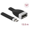 Płaski kabel wstążkowy FPC z USB-C do DisplayPort - DP Alt Mode 4K 60Hz 13,5cm Delock 86731