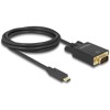 Kabel USB-C na VGA 2m czarny Delock 85262