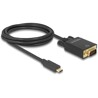 Kabel USB-C na VGA 2m czarny Delock 85262