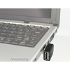 Adapter USB 3.0 A/A wtyk/gniazdo kątowy 270° poziomy Delock 65342