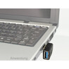 Adapter USB 3.0 A/A wtyk/gniazdo kątowy 270° poziomy Delock 65342
