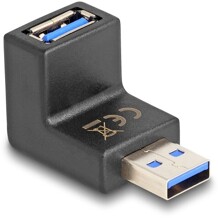 Adapter USB 3.0 A/A wtyk/gniazdo kątowy 270° pionowy Delock 65340