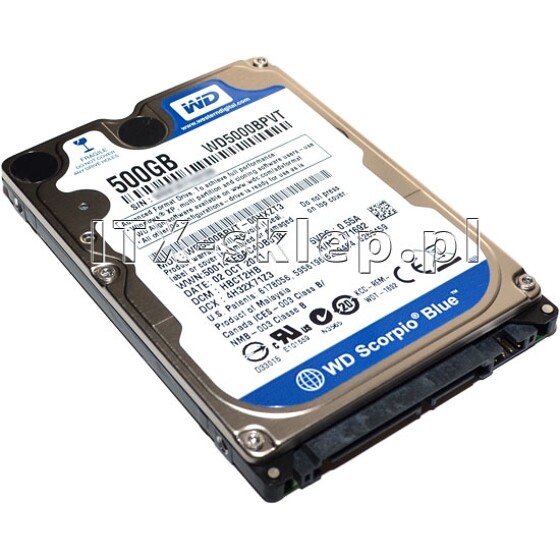 Western Digital Scorpio Blue 500GB 2.5" SATA II 5400 8MB WD5000BPVT