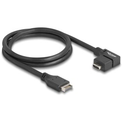 Kabel USB 10Gbps typ-E A klucz 20-pin. męski na USB-C żeński kątowe 70cm Delock 85759