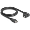 Kabel USB 10Gbps typ-E A klucz 20-pin. męski na USB-C żeński kątowe 70cm Delock 85759