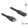 Kabel USB 10Gbps typ-E A klucz 20-pin. męski na USB-C żeński 70cm Delock 85666