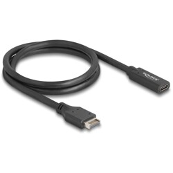 Kabel USB 10Gbps typ-E A klucz 20-pin. męski na USB-C żeński 70cm Delock 85666