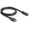 Kabel USB 10Gbps typ-E A klucz 20-pin. męski na USB-C żeński 70cm Delock 85666