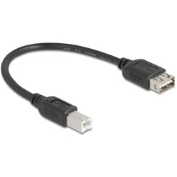 Kabel USB 2.0 USB typ B męski na EASY USB typ A żeński 20cm Delock 81528