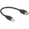 Kabel USB 2.0 USB typ B męski na EASY USB typ A żeński 20cm Delock 81528