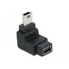 Adapter USB mini B 5-pin. wtyk/gniazdo 90° Delock 65097