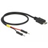 Kabel zasilający USB micro-B do 2x pin wtyk męski rozdzielony 30cm Delock 85408