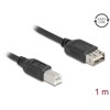 Kabel USB 2.0 USB typ B męski na EASY USB typ A żeński 1m Delock 81530