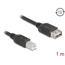 Kabel USB 2.0 USB typ B męski na EASY USB typ A żeński 1m Delock 81530