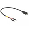 Kabel zasilający USB micro-B do 2x pin wtyk męski rozdzielony 20cm Delock 85407