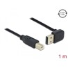 Przewód USB 2.0 typ A na USB 2.0 typ B kątowy w górę / w dół 1m Delock 85558
