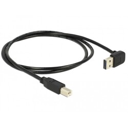 Przewód USB 2.0 typ A na USB 2.0 typ B kątowy w górę / w dół 1m Delock 85558 Przewód USB 2.0 typ A na USB 2.0 typ B kątowy w górę / w dół 1m Delock 85558
