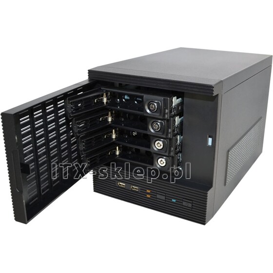 Obudowa CFI-A7879BB 4xHDD 3,5" hot-swap 1xPCI mini-ITX 250W