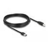 Przewód USB 2.0 typ A na USB 2.0 typ B 5m czarny Delock 85553