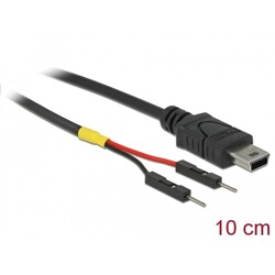 Kabel rozdzielacz zasilający USB mini-B do 2x pin wtyk męski 10cm Delock 85412