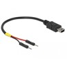 Kabel rozdzielacz zasilający USB mini-B do 2x pin wtyk męski 10cm Delock 85412