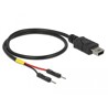 Kabel rozdzielacz zasilający USB mini-B do 2x pin wtyk męski 30cm Delock 85414